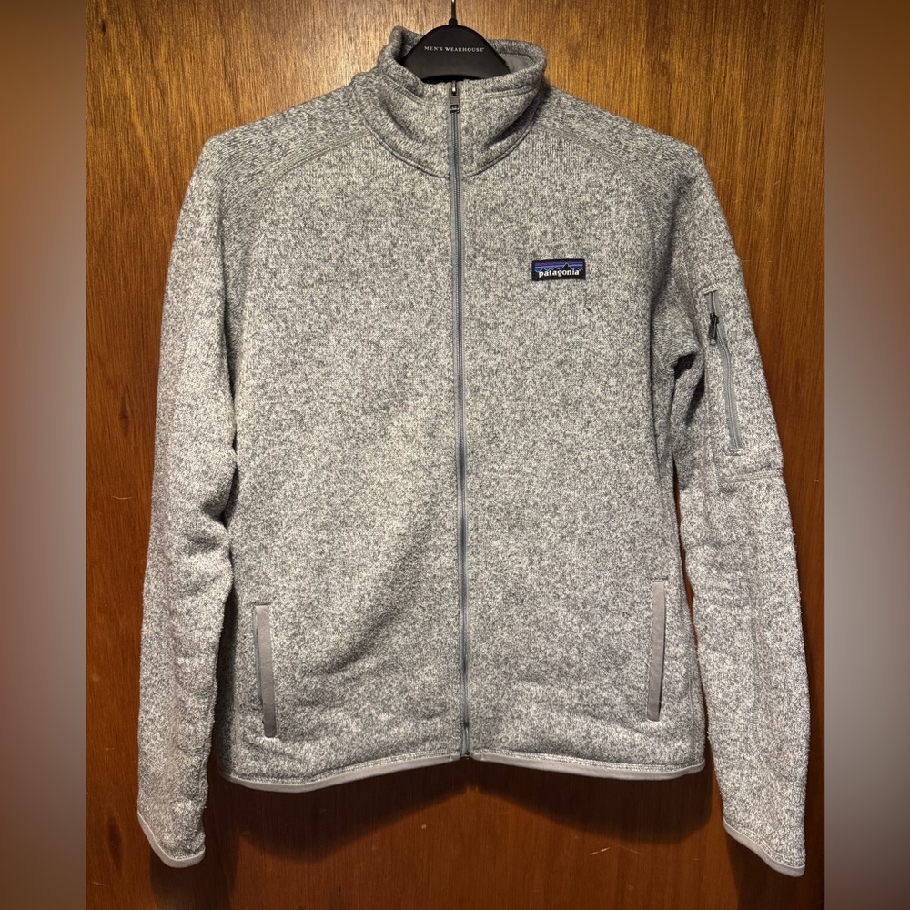 Patagonia Gray Full-Zip Fleece Jacket